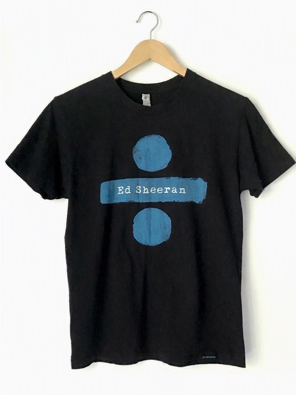 Ed Sheeran Divide World Tour T-Shirt Size S Black Short Sleeve Band Graphic Tee